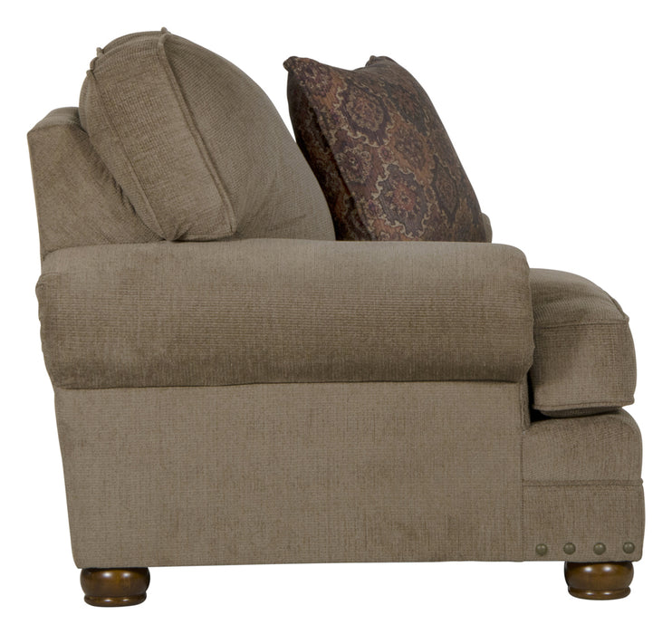 Jackson Furniture - Singletary Chair with Ottoman in Java - 3241-01-10-JAVA