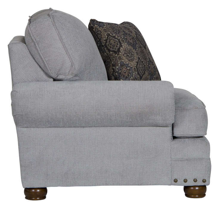 Jackson Furniture - Singletary Chair with Ottoman in Nickel - 3241-01-10-NICKEL - GreatFurnitureDeal