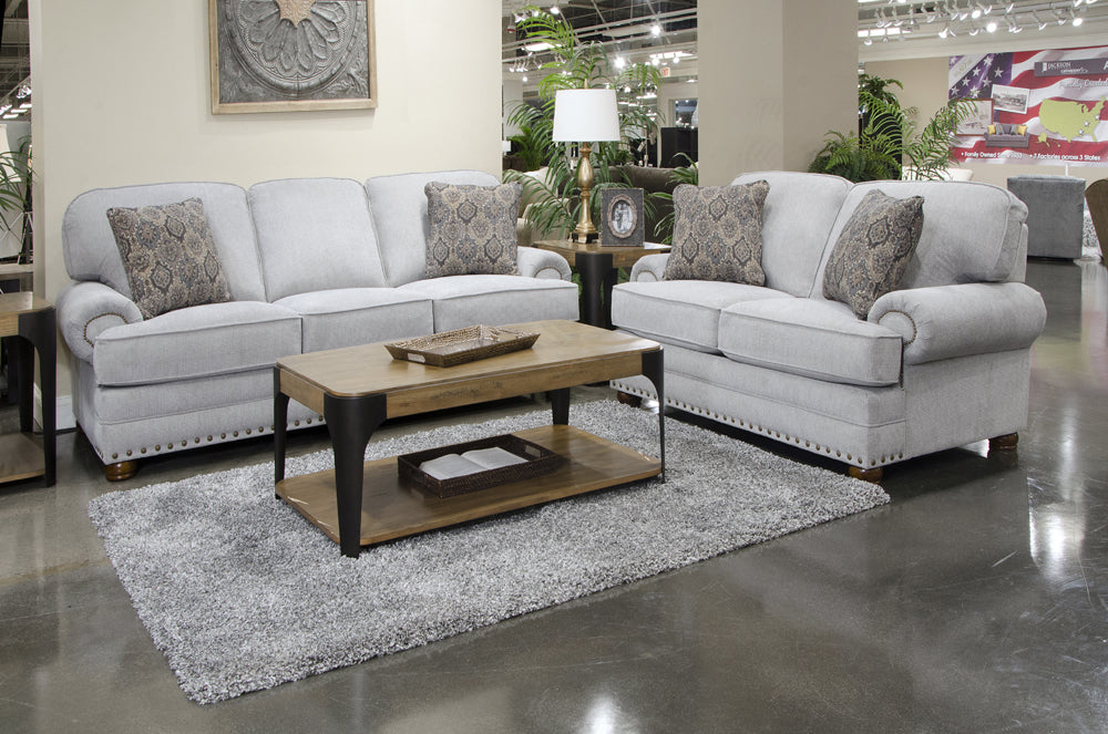 Jackson Furniture - Singletary Sofa in Nickel - 3241-03-NICKEL