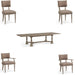 ART Furniture - Reforma 5 Piece Trestle Dining Table Set in Tapenade - 324238-2358-5SET - GreatFurnitureDeal