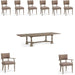 ART Furniture - Reforma 9 Piece Trestle Dining Table Set in Tapenade - 324238-2358-9SET - GreatFurnitureDeal