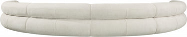 Meridian Furniture - Bale 202" Chenille Fabric Upholstered 6 Piece Modular Sectional - 114Cream-S6A - GreatFurnitureDeal