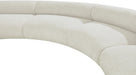 Meridian Furniture - Bale 202" Chenille Fabric Upholstered 6 Piece Modular Sectional - 114Cream-S6A - GreatFurnitureDeal