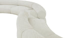 Meridian Furniture - Bale 280" Chenille Fabric Upholstered 6 Piece Modular Sectional - 114Cream-S6B - GreatFurnitureDeal