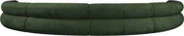 Meridian Furniture - Bale 202" Chenille Fabric Upholstered 6 Piece Modular Sectional - 114Green-S6A - GreatFurnitureDeal