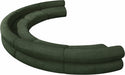 Meridian Furniture - Bale 202" Chenille Fabric Upholstered 6 Piece Modular Sectional - 114Green-S6A - GreatFurnitureDeal