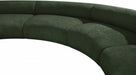 Meridian Furniture - Bale 202" Chenille Fabric Upholstered 6 Piece Modular Sectional - 114Green-S6A - GreatFurnitureDeal