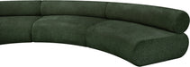 Meridian Furniture - Bale 280" Chenille Fabric Upholstered 6 Piece Modular Sectional - 114Green-S6B - GreatFurnitureDeal