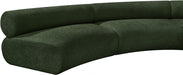 Meridian Furniture - Bale 280" Chenille Fabric Upholstered 6 Piece Modular Sectional - 114Green-S6B - GreatFurnitureDeal