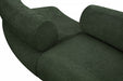 Meridian Furniture - Bale 280" Chenille Fabric Upholstered 6 Piece Modular Sectional - 114Green-S6B - GreatFurnitureDeal