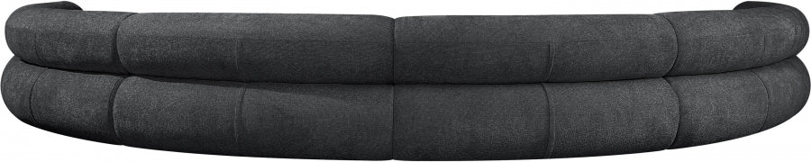 Meridian Furniture - Bale 202" Chenille Fabric Upholstered 6 Piece Modular Sectional - 114Grey-S6A - GreatFurnitureDeal