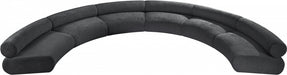 Meridian Furniture - Bale 202" Chenille Fabric Upholstered 6 Piece Modular Sectional - 114Grey-S6A - GreatFurnitureDeal