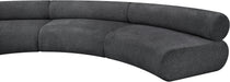 Meridian Furniture - Bale 280" Chenille Fabric Upholstered 6 Piece Modular Sectional - 114Grey-S6B - GreatFurnitureDeal