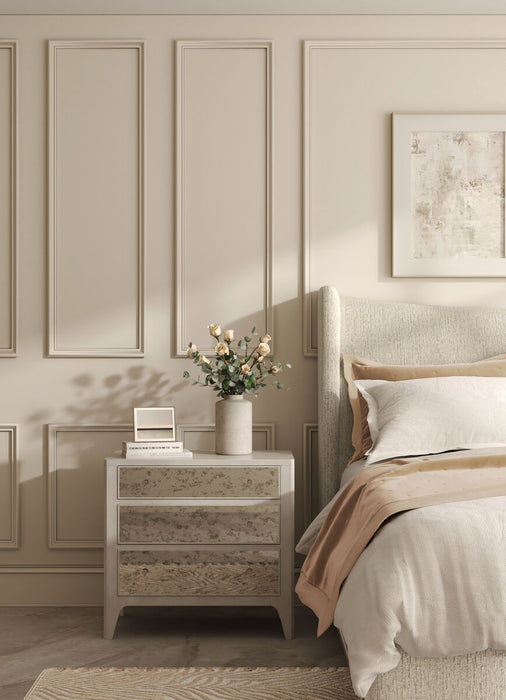 ART Furniture - Edwin King Wing Shelter Uph Bed-Creme - 413136-2743H9 - GreatFurnitureDeal