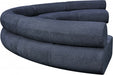 Meridian Furniture - Bale 202" Chenille Fabric Upholstered 5 Piece Modular Sectional - 114Navy-S5A - GreatFurnitureDeal