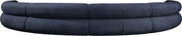 Meridian Furniture - Bale 202" Chenille Fabric Upholstered 6 Piece Modular Sectional - 114Navy-S6A - GreatFurnitureDeal
