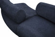 Meridian Furniture - Bale 280" Chenille Fabric Upholstered 6 Piece Modular Sectional - 114Navy-S6B - GreatFurnitureDeal