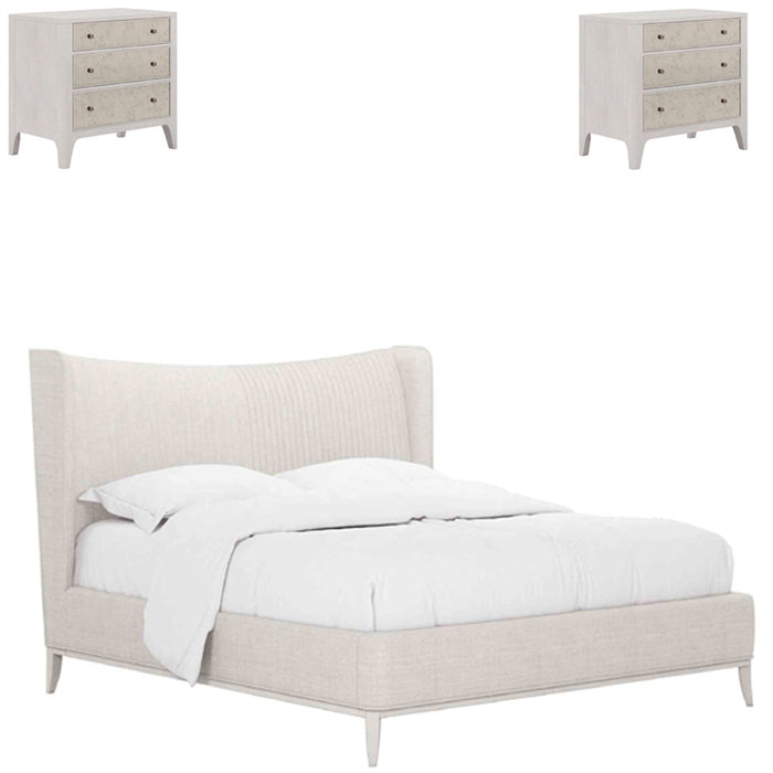 ART Furniture - Mezzanine 3 Piece Queen Upholstered Shelter Bedroom Set in Dove Gray - 325125-2249-3SET - GreatFurnitureDeal