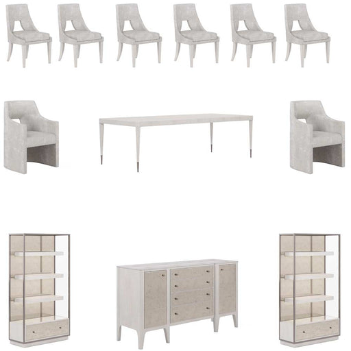 ART Furniture - Mezzanine 12 Piece Rectangular Dining Table Set in Dove Gray - 325220-2249-12SET - GreatFurnitureDeal