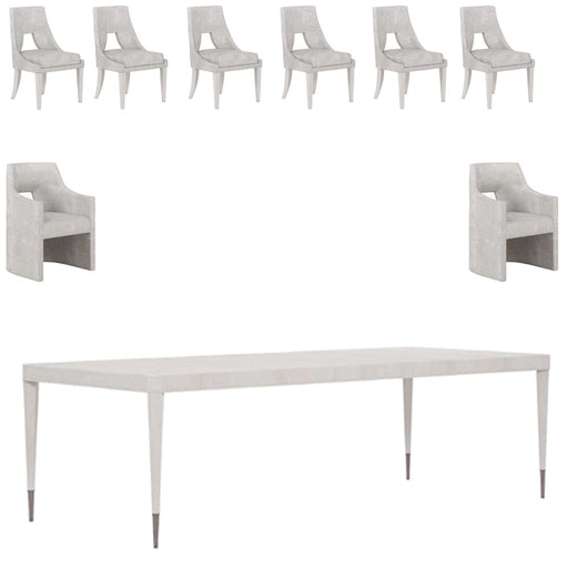 ART Furniture - Mezzanine 9 Piece Rectangular Dining Table Set in Dove Gray - 325220-2249-9SET - GreatFurnitureDeal