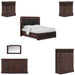 ART Furniture - Revival 6 Piece California King Upholstered Bedroom Set in Napa Mahogany - 328127-1730-6SET - GreatFurnitureDeal