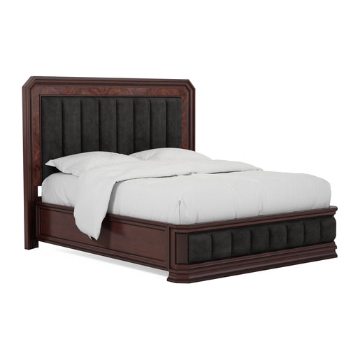 ART Furniture - Revival Queen Upholstered Bed in Napa Mahogany - 328125-1730 - GreatFurnitureDeal