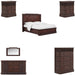 ART Furniture - Revival 6 Piece Queen Panel Storage Bedroom Set in Napa Mahogany - 328135-1730-6SET - GreatFurnitureDeal