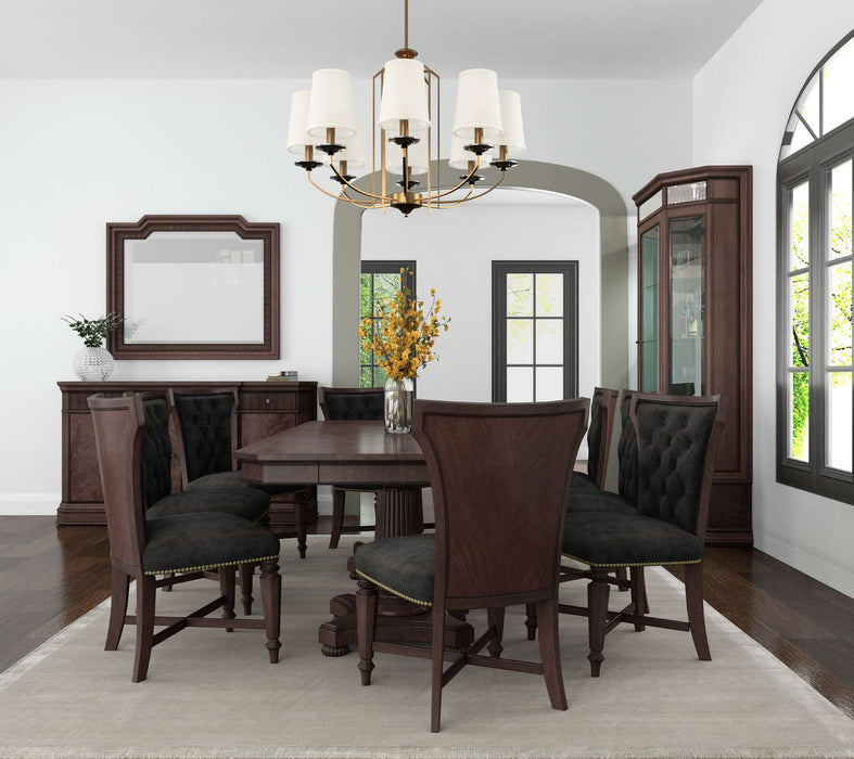 ART Furniture - Revival 7 Piece Dual Pedestal Dining Table Set in Napa Mahogany - 328221-1730-7SET - GreatFurnitureDeal