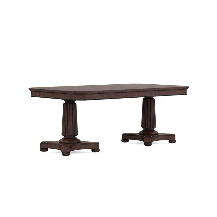 ART Furniture - Revival Dual Pedestal Dining Table in Napa Mahogany - 328221-1730 - GreatFurnitureDeal