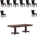 ART Furniture - Revival 9 Piece Dual Pedestal Dining Table Set in Napa Mahogany - 328221-1730-9SET - GreatFurnitureDeal