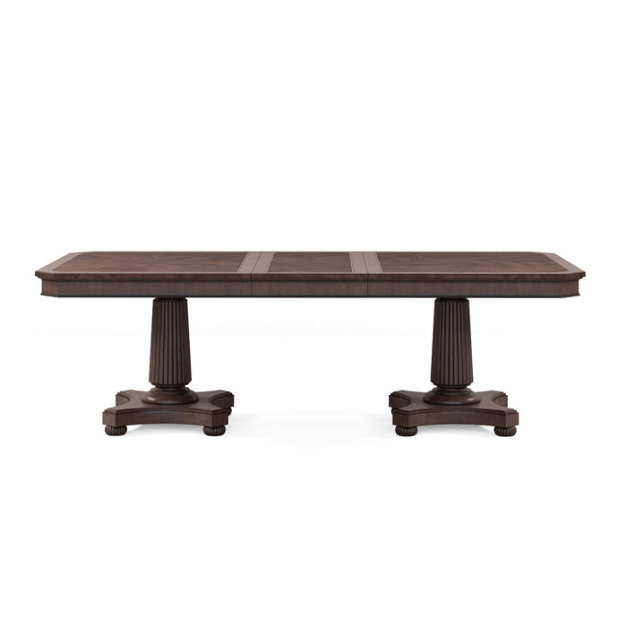 ART Furniture - Revival Dual Pedestal Dining Table in Napa Mahogany - 328221-1730 - GreatFurnitureDeal