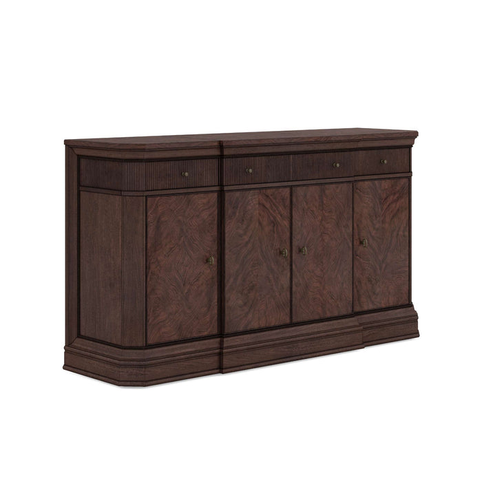 ART Furniture - Revival Credenza with Mirror in Napa Mahogany - 328250-120-1730 - GreatFurnitureDeal