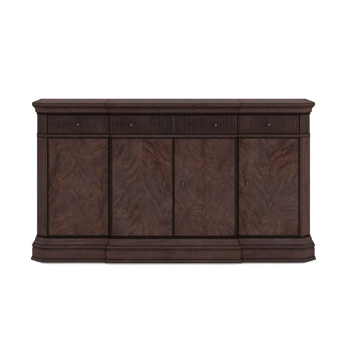 ART Furniture - Revival Credenza with Mirror in Napa Mahogany - 328250-120-1730 - GreatFurnitureDeal