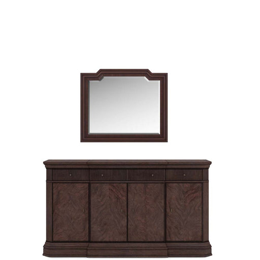 ART Furniture - Revival Credenza with Mirror in Napa Mahogany - 328250-120-1730 - GreatFurnitureDeal