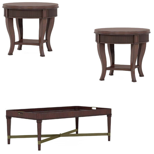 ART Furniture - Revival 3 Piece Occasional Table Set in Napa Mahogany - 328300-303-1730 - GreatFurnitureDeal