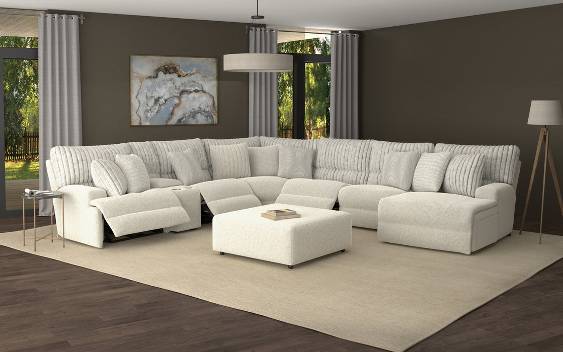 Catnapper - Carmen 7 Piece Power Headrest Reclining Modular Sectional Sofa in Porcelain - 63286-3289-63285-3288-63285-63285-63283 - GreatFurnitureDeal