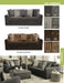 Jackson Furniture - Midwood 4 Piece Living Room Set in Smoke - 3291-03-02-01-12-SMOKE - GreatFurnitureDeal
