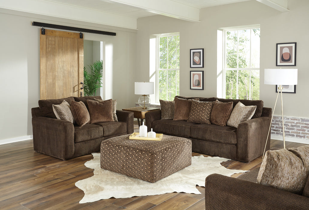 Jackson Furniture - Midwood Chair with Ottoman in Chocolate - 3291-01-10-CHOCOLATE