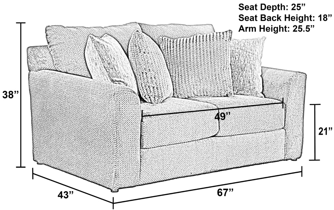Jackson Furniture - Midwood 3 Piece Living Room Set in Chocolate - 3291-03-02-01-CHOCOLATE