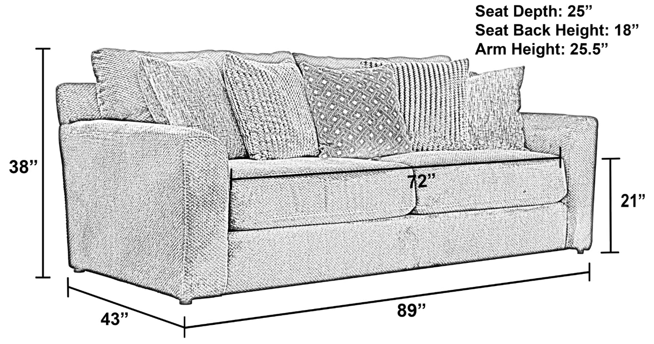 Jackson Furniture - Midwood 4 Piece Living Room Set in Smoke - 3291-03-02-01-12-SMOKE-MTO - GreatFurnitureDeal