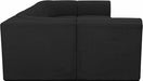 Meridian Furniture - Ollie 158" Boucle Fabric Upholstered 7 Piece Modular Sectional - 118Black-Sec7A - GreatFurnitureDeal