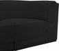 Meridian Furniture - Ollie 188" Boucle Fabric Upholstered 7 Piece Modular Sectional - 118Black-Sec7B - GreatFurnitureDeal