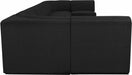 Meridian Furniture - Ollie 218" Boucle Fabric Upholstered 9 Piece Modular Sectional - 118Black-Sec9A - GreatFurnitureDeal