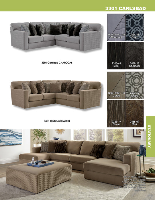 Jackson Furniture - Carlsbad 3 Piece Sectional in Carob - 3301-75-72-28-CAROB