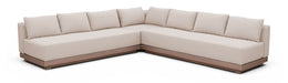 Meridian Furniture - Solace Beige Olefin Performance Fabric 3pc. Outdoor Patio Sectional - 33026Beige-Sec3B - GreatFurnitureDeal