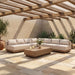 Meridian Furniture - Solace Beige Olefin Performance Fabric 3pc. Outdoor Patio Sectional - 33026Beige-Sec3B - GreatFurnitureDeal