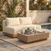 Meridian Furniture - Solace 55" Cream Olefin Performance Fabric Outdoor Patio Loveseat - 33026Cream-L - GreatFurnitureDeal