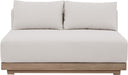 Meridian Furniture - Solace 55" Cream Olefin Performance Fabric Outdoor Patio Loveseat - 33026Cream-L - GreatFurnitureDeal