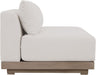 Meridian Furniture - Solace 55" Cream Olefin Performance Fabric Outdoor Patio Loveseat - 33026Cream-L - GreatFurnitureDeal