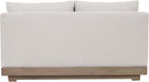 Meridian Furniture - Solace 55" Cream Olefin Performance Fabric Outdoor Patio Loveseat - 33026Cream-L - GreatFurnitureDeal